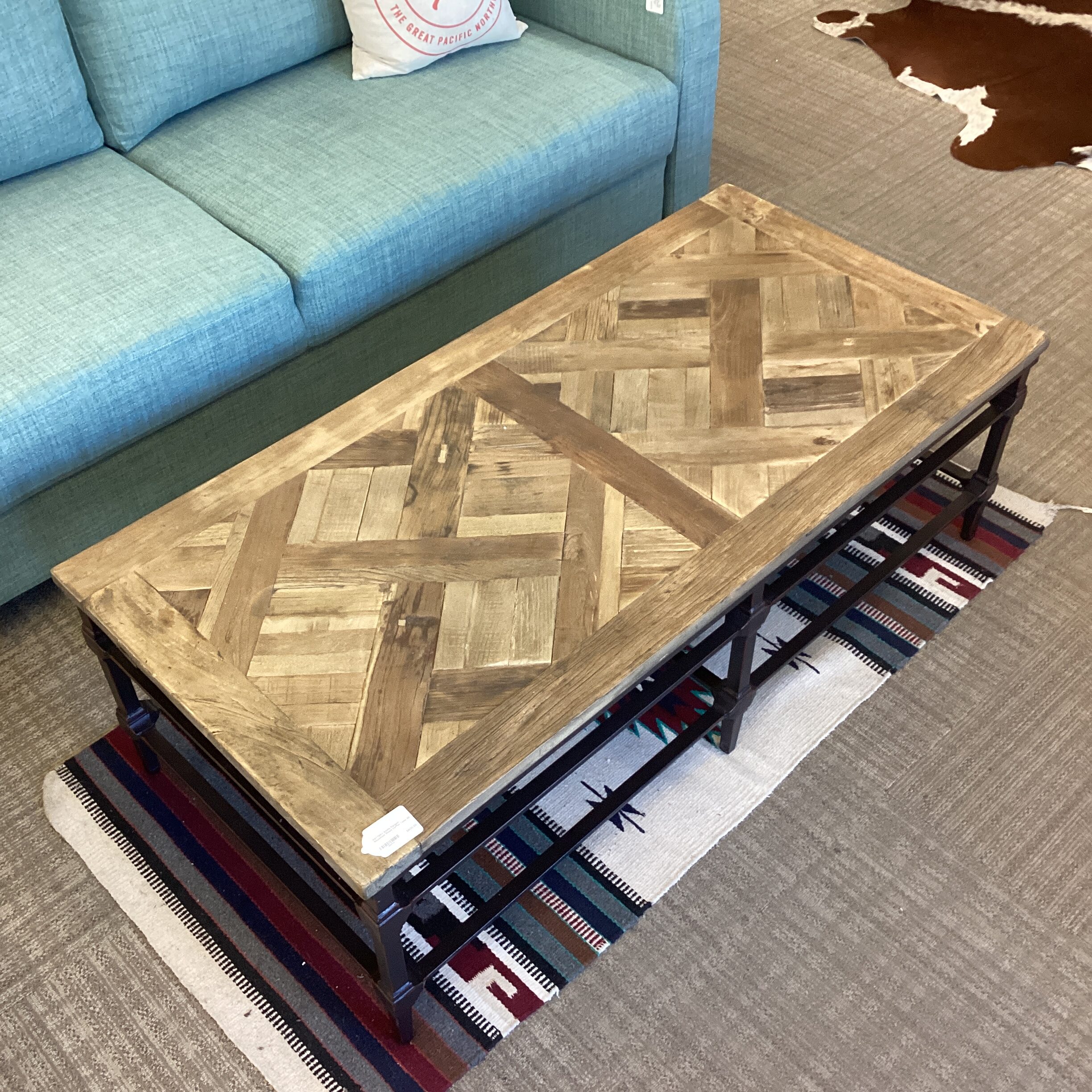 pottery barn parquet reclaimed wood coffee table pottery barn parquet reclaimed wood coffee table