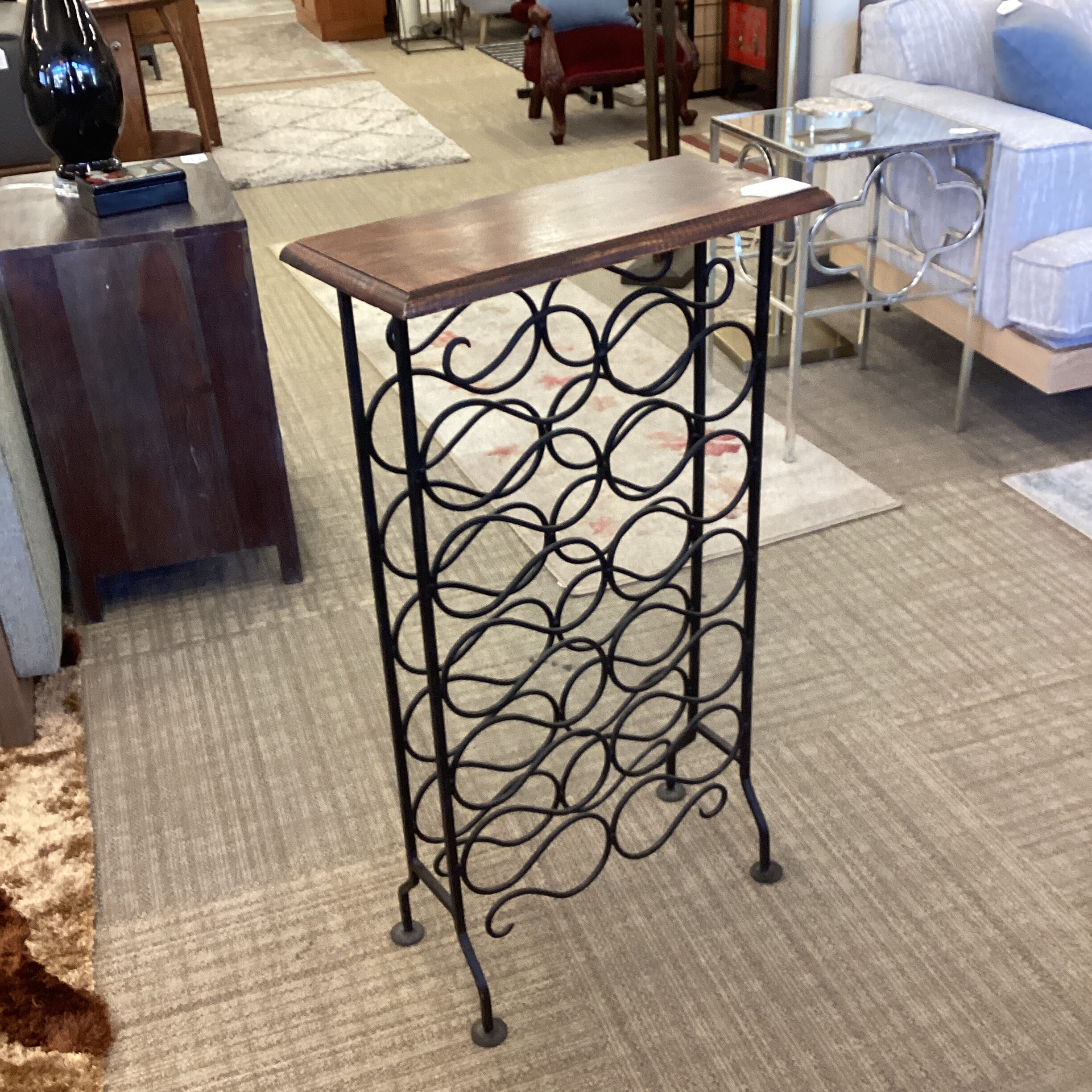 iron loops wine table