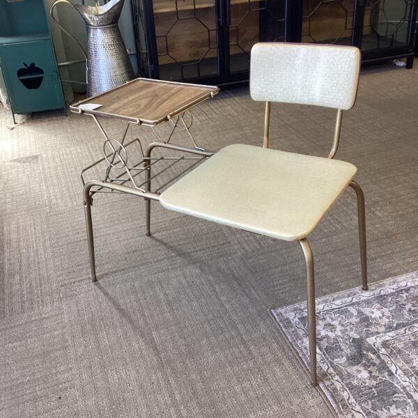mid century gossip telephone bench