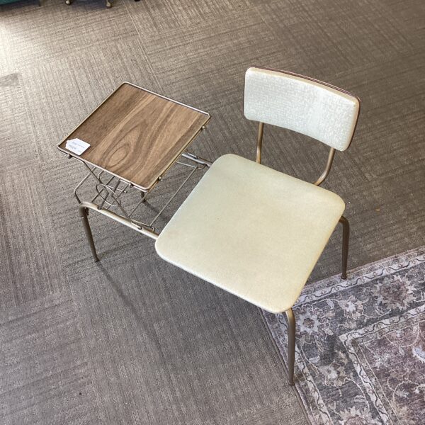 mid century gossip telephone bench