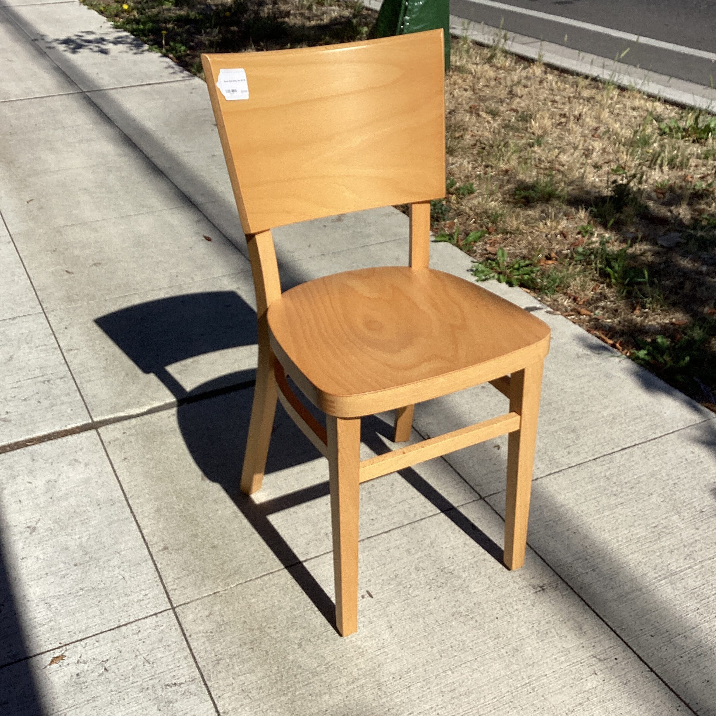 blonde wood dining chair set
