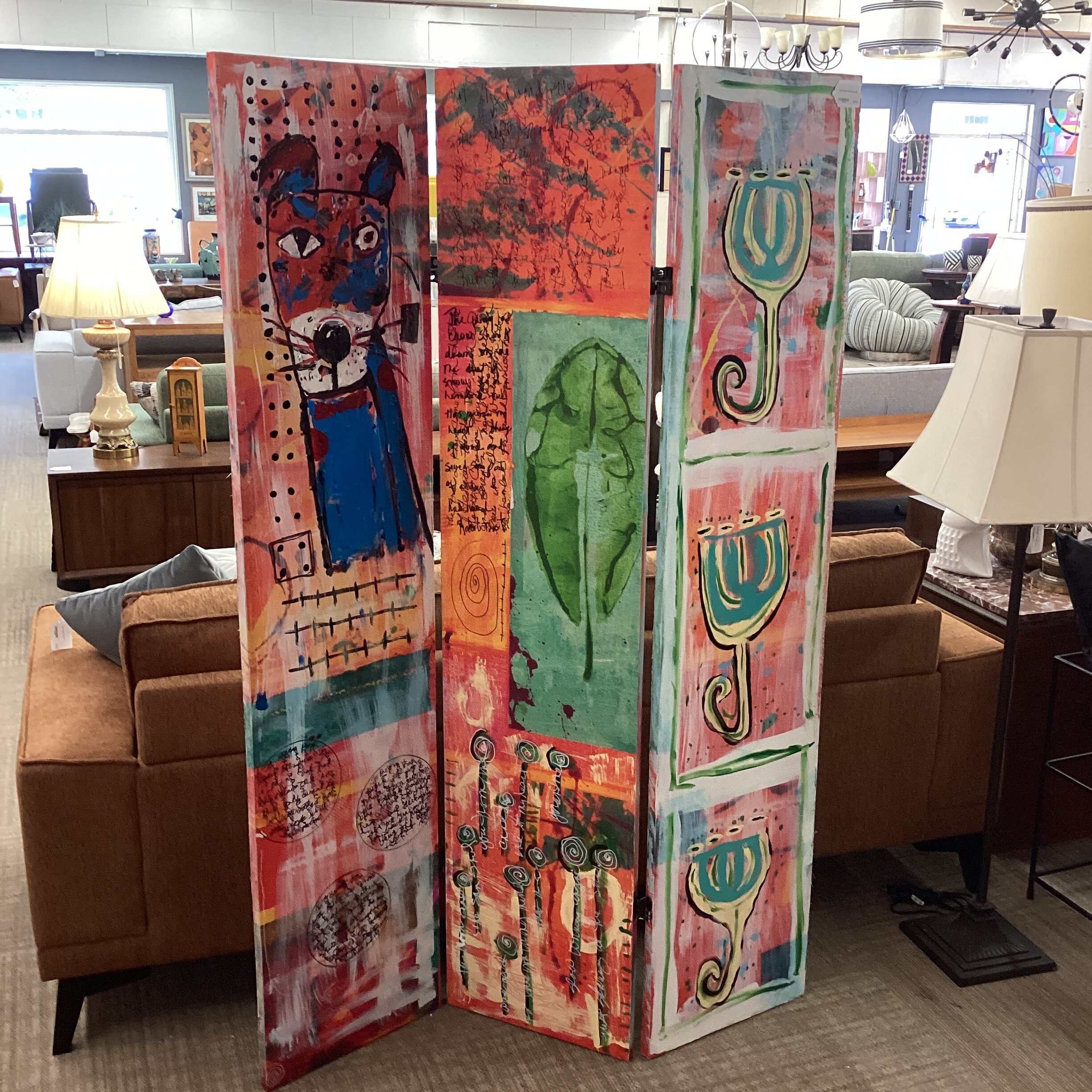 artsy fartsy 3panel screen