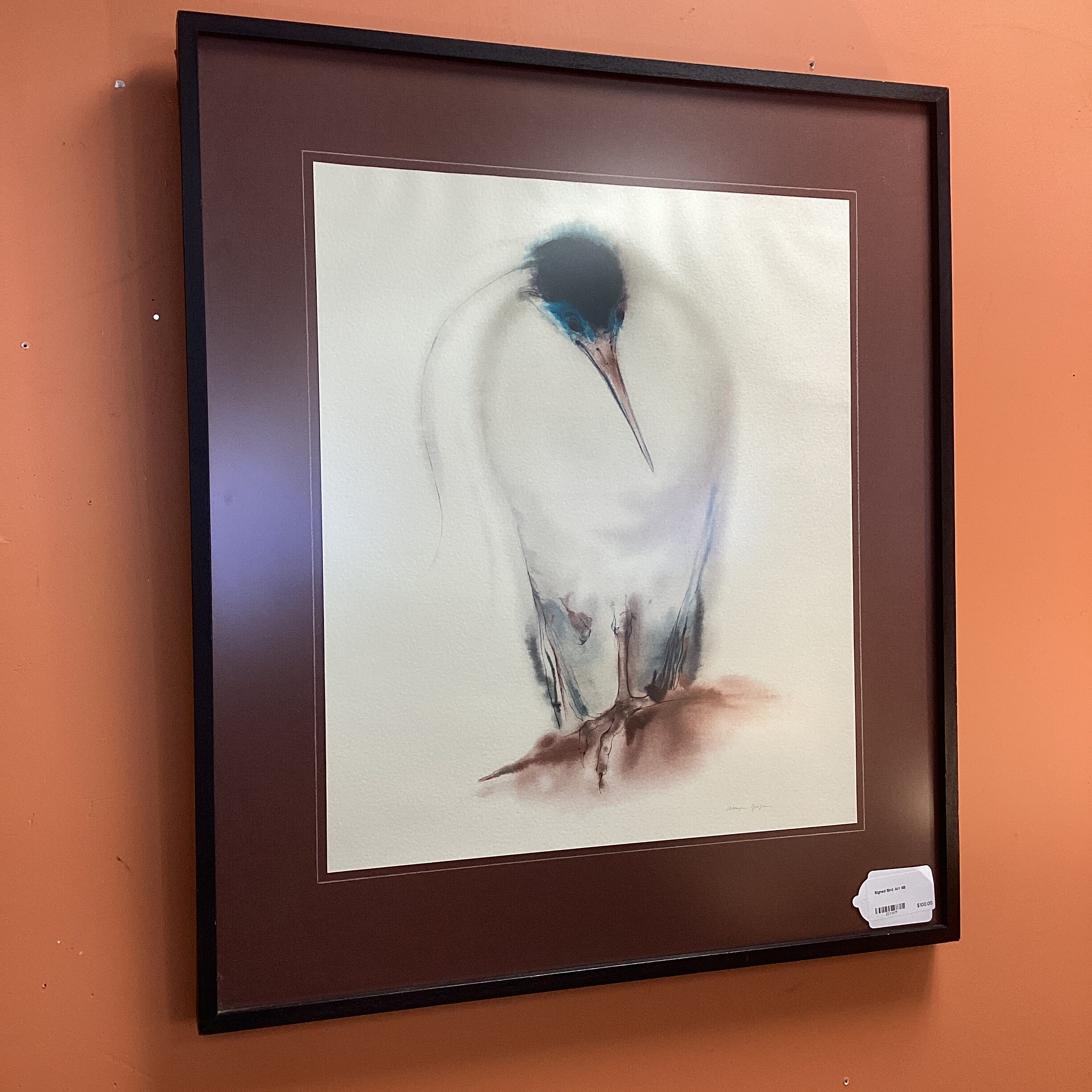 signed bird art
