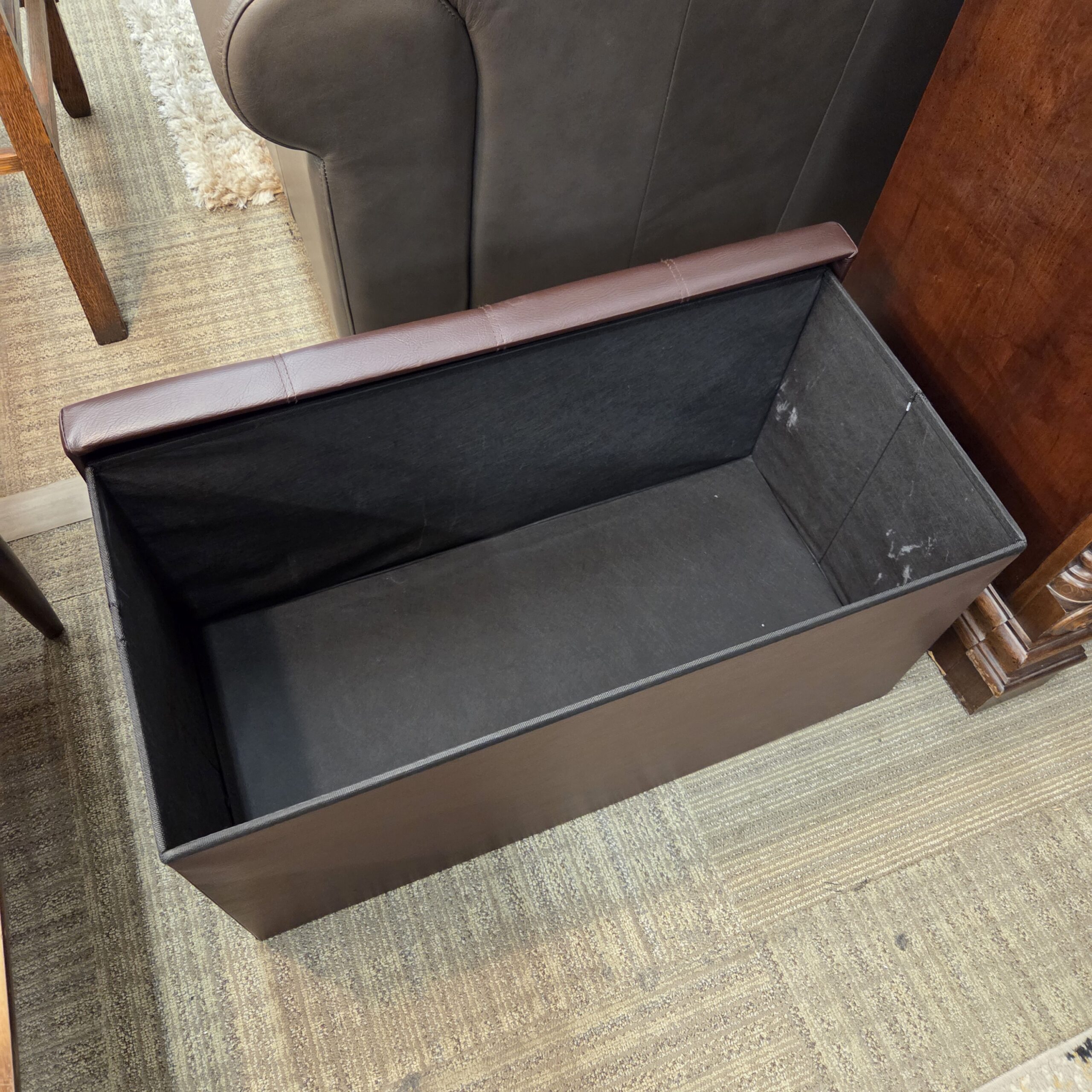 collapsible button tufted storage ottoman collapsible button tufted storage ottoman