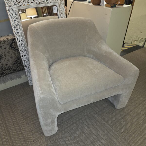 harvest tan retro mod chair