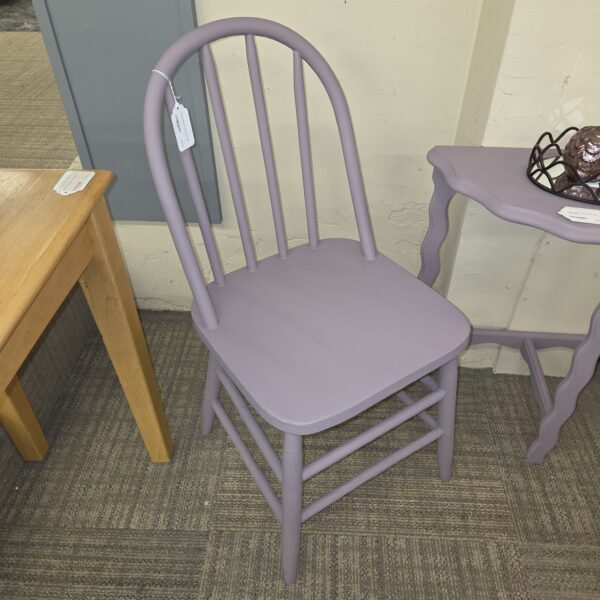 purple windsor style chair