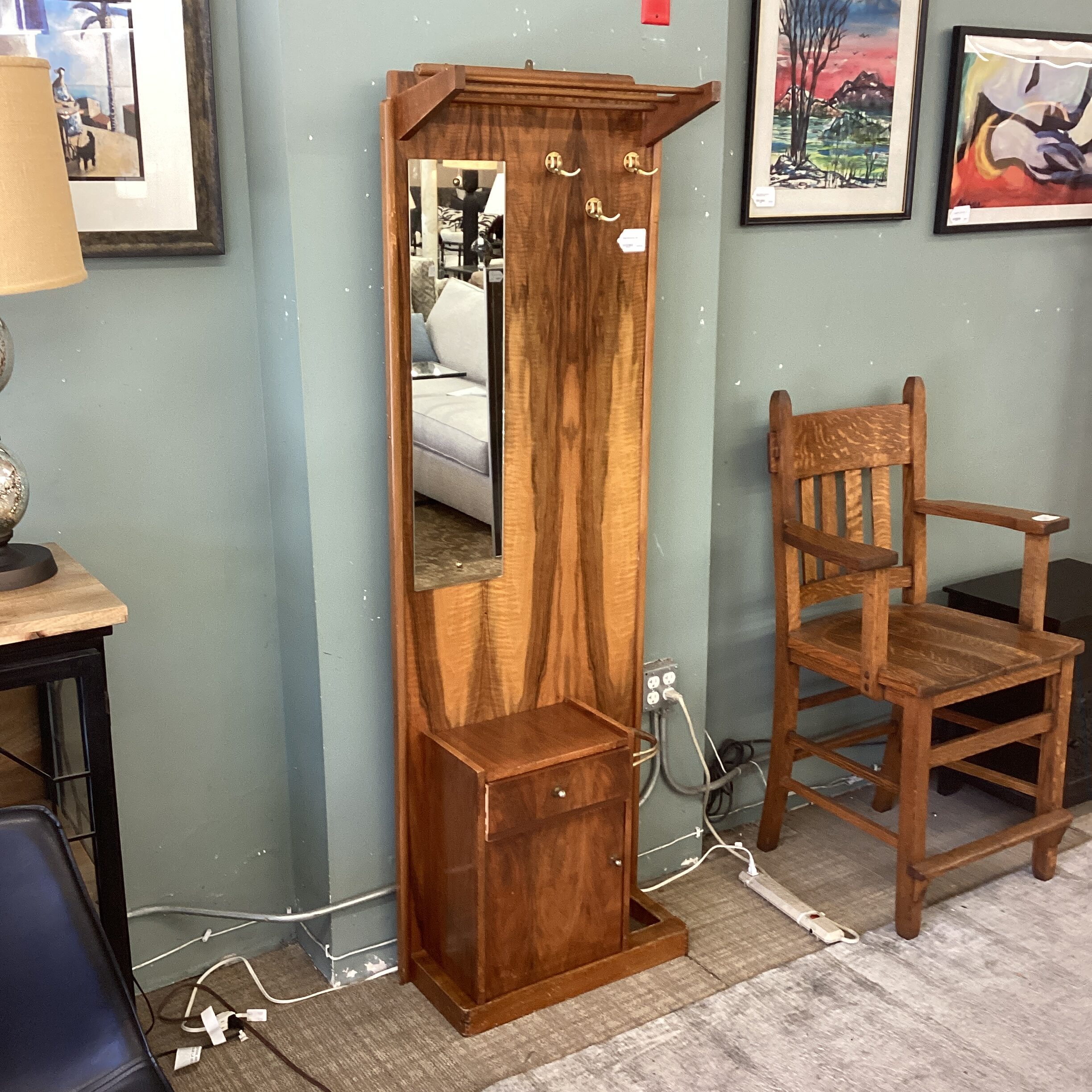 unique burl hall tree